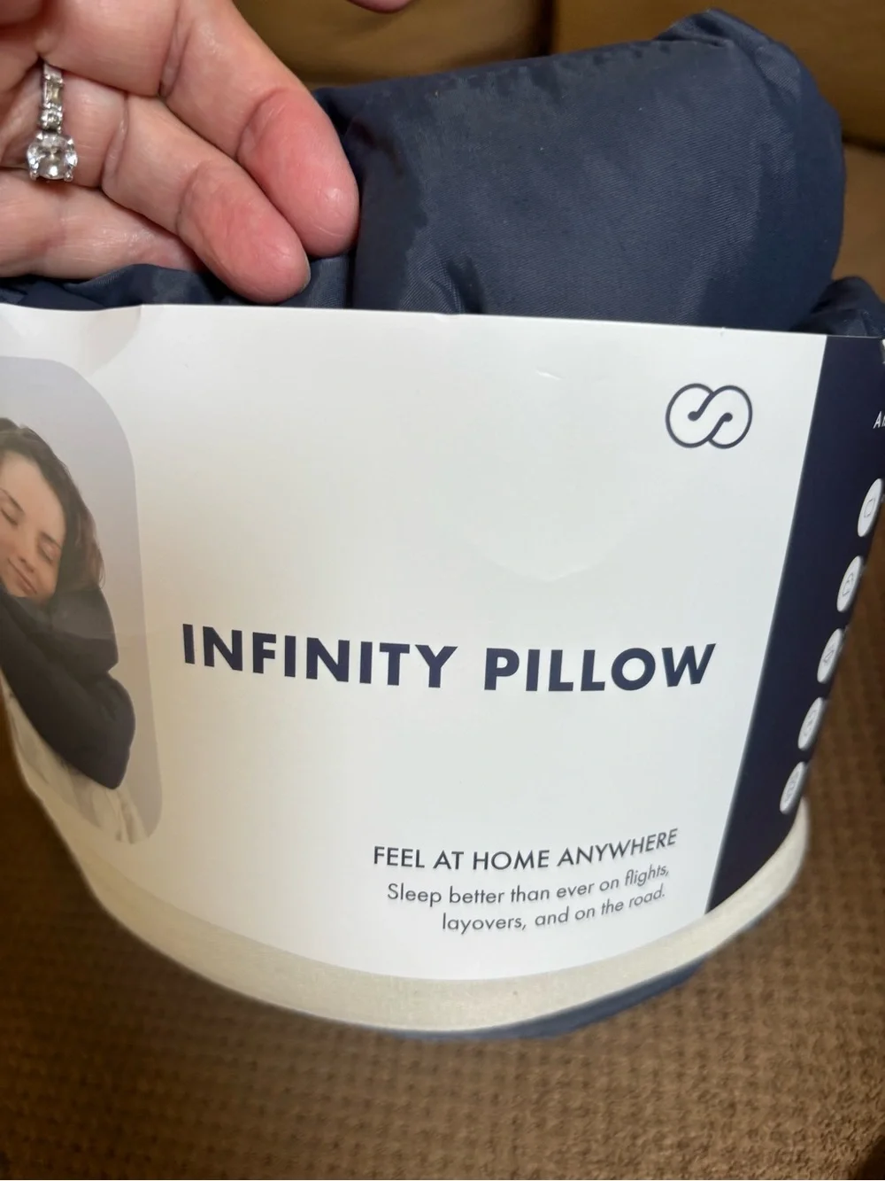 Infinity Pillow Travel Neck Pillow - Midnight Grey
